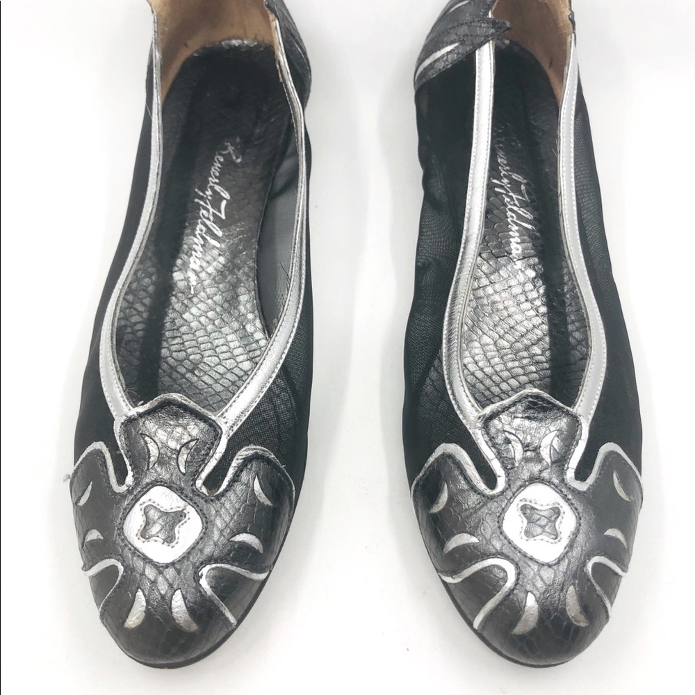 Beverly Feldman 3D floral flats